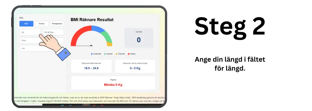BMI Räknare Steg 2 BMI Räknare Steg 2